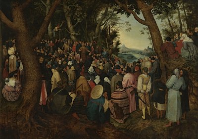 San Giovanni che predica alla folla (copia da Pieter Bruegel il Vecchio) da After Pieter Brueghel the Elder
